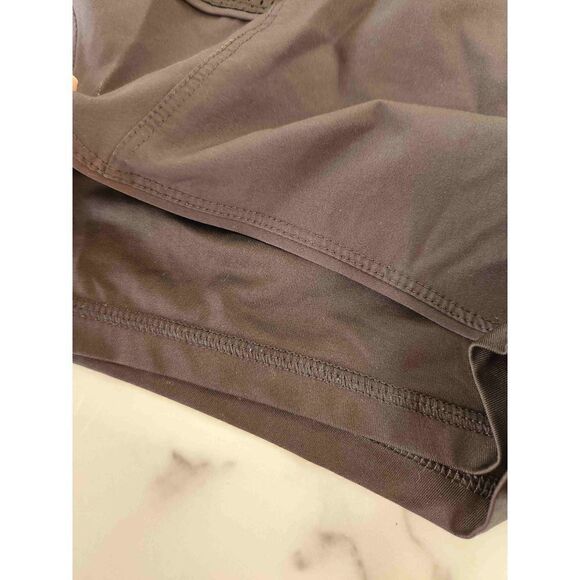 Womens black Medium shorts gym activewear running lined pull on short shorts - Picture 2 of 4